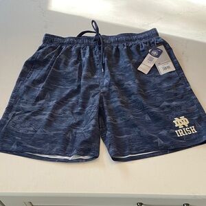 Notre Dame Colosseum Navy Patterned Men's Swimsuit NWT